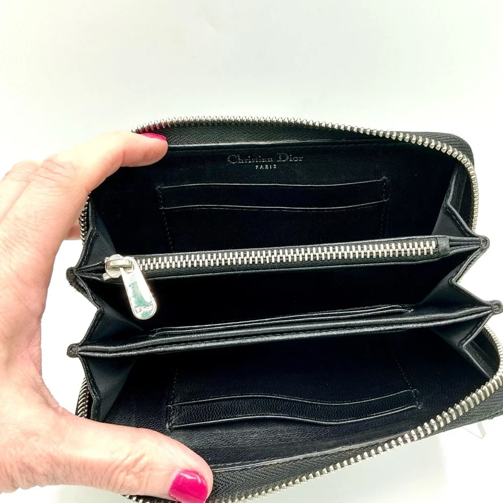 Christian Dior Diorama Zip Around Wallet #1132